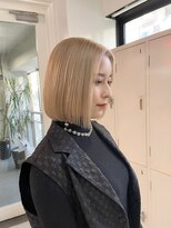 DATE綾瀬店 ダブルカラー/ブリーチカラー/ハイトーン【2月13日NEW OPEN（予定）】 &nbsp;ミルクティーボブ