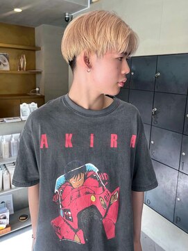 ヘアー アイス ルーチェ(HAIR ICI LUCE) メンズ◎好印象ミルクティーアッシュ×マッシュ×ツーブロック