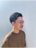 スーツにも似合うメンズショート