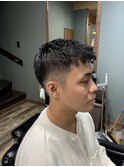 MEN’S/リバースセンターパート/ニュアンスパーマ/柏