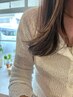 カット+頭皮に優しいカラー+頭浸浴
