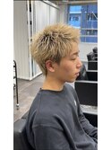 スパイキーショート/ハイトーン/ブリーチ/メンズ/京都/四条烏丸