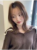 【TLUUSミルクティーブロンドワンホンレイヤーダークブルー】