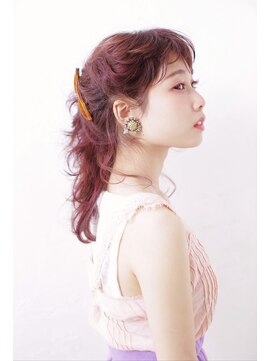 モードケイズエクラ(MODE K's Eclat) ヘアセット×デザインカラー×ピンク