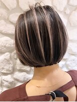 モアナ バイ ヘッドライト 沖縄南風原店(Moana by HEADLIGHT)&nbsp;バレイヤージュ#小顔#ボブ#デザインカラー