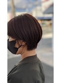 骨格補正ショートボブ