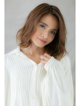 カバーヘア ブリス 戸田公園西口店(COVER HAIR bliss) 外国人風オレンジカラーハイライトボブ303Z戸田公園10代20代30代