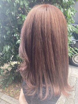 リー 京橋(Lee) 【Lee京橋】ミディアム×ピンクブラウン