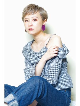 クシュ 所沢東口店(kusyu...) 眉上バング×刈り上げボブ×スパイキーショート×ダブルカラー