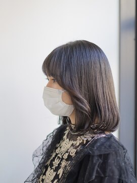 ニカイ(2F) 似合わせカット/イメチェン/ボブ/アッシュブラック/大人ガーリー