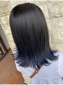 『加藤』バレイヤージュブルー☆