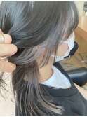 インナーカラー×ホワイトベージュ