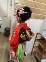 ロカット サロン(Roquat Salon)&nbsp;七五三着付けとヘアアレンジ　【ヘアメイク/立川/エクステ/袴】