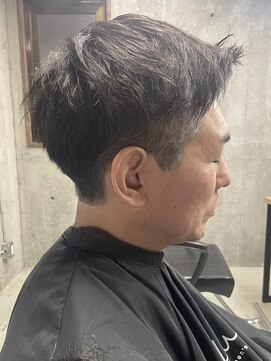 フイ 自由が丘(men's salon Hui) メンズ/アップバング/ツーブロックマッシュ/束感ショート波巻き