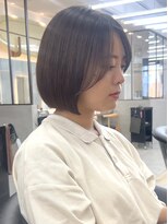 ロンドシエル 横浜(Lond ciel)&nbsp;韓国顔周り丸みボブ×ショコラアッシュ【横浜ヘルシースタイル】