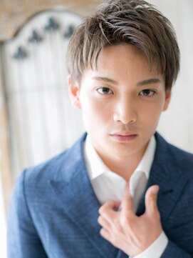 メンズヘア ビーセカンド 草加店(MENS HAIR B-2) 外国人風ハイトーンで格上げスリークショートU草加