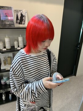 ペレ 渋谷(PELE) 切りっぱなしボブ/エアリーロング/美髪/ピンクブラウン/渋谷