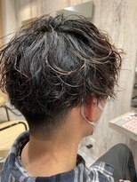 エヌアンドエー せんげん台店(N&A) ワンカールランダムパーマ＋メッシュ ハイライト