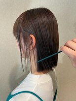 スーパーカット 元町店(SUPER CUT)&nbsp;切りっぱなしボブ　タッセルボブ　ミントグレーカラー