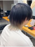 ブルーブラック×ホワイトベージュ