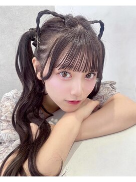 カシュカシュ 表参道(cache cache) アイドル前髪アイドルぱっつん前髪猫耳ツインテール