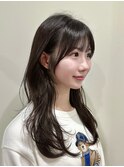 韓国風/レイヤー/小顔/前髪カット/髪質改善/グレージュ/透明感
