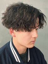バース バイ ハピネス(BIRTH by happiness)&nbsp;奈良men'sツイストスパイラルパーマ　センターパート