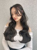 姫カットレイヤー×秋色くすみベージュ×韓国風巻き(ayana)