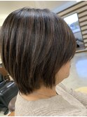 ショートレイヤーボブ