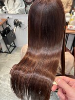 アディクト 東陽町西口(addict)&nbsp;髪質改善カラー＿ミルクティーブラウン＿ロング［東陽町駅］