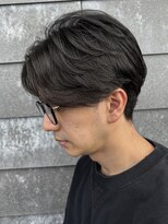 ヒュイル バイ ニアウ(Hwyl by Niau) メンズマッシュセンターパートスパイラルパーマニュアンスパーマ