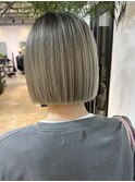 主婦さん人気!!バレイヤージュボブ