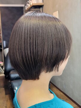 アメリラブ(ameri love) ブリーチなし ラベンダー×アッシュ×ショートボブ