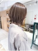 イメチェン/美髪/外ハネボブ/ハイライト/切りっぱなしボブ