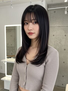 グルグル 下総中山店(GULGUL) 下総中山/ミディアム/顔周り/レイヤーカット/ブリーチなしカラー