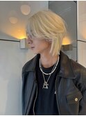 ブロンド/メンズウルフ/カルマヘア【梅田】【大阪】