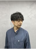 ダークアッシュ/アッシュブラック/カルマパーマ/ベリーショート