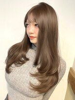 パルス ヨコハマ(PULSE yokohama)&nbsp;レイヤーカットブリーチカラーミルクティーベージュ