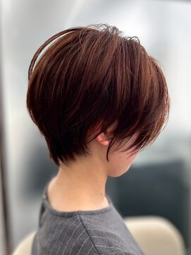 ジエクト アイロ(The Ect ilo) 似合わせショート/ショートボブ/アプリコットオレンジ/江坂