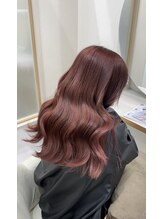 アストレアバイニケ(ASTRAEA by nike) ブリーチなしダブルカラーでピンクブラウン