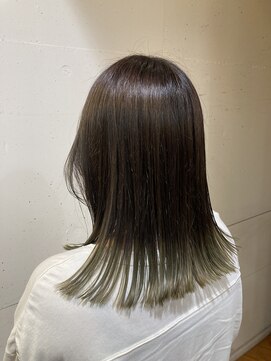 オーガニックマインド 坂戸 鶴ヶ島(organic+mind) 秋の暗髪◎切りっぱなしグラデーションで透明感