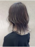 大人可愛い◎秋カラーブリーチなし暗髪シークレットハイライト