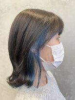 エリマ 横浜西口(elima)&nbsp;横浜西口白髪染めタッセルボブアッシュベージュカラー40代50代