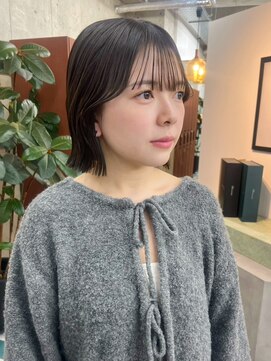 ミニボブ/ボブ/レイヤーカット/ダブルカラー/ブリーチ/栄h238