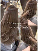フォルテ 草薙店&nbsp;韓国ヘア【シアーベージュカラー】静岡草薙