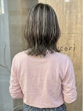 ニコリヘアワークス(nicori hair works) ミディアム×ハイライト×外ハネ3