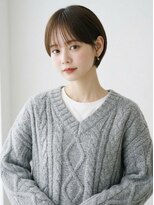 キビト(kibito) 大人可愛い丸みショートボブマッシュショート20代30代40代