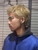 アース 高円寺店(HAIR & MAKE EARTH)&nbsp;ブロンド×スパイキーショート｛@02st96 }