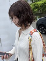 ゴートゥデイ 札幌Nix店(GO TODAY)&nbsp;ボブパーマ+ブラウンカラー