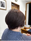 イルミナカラー白髪ぼかしショート
